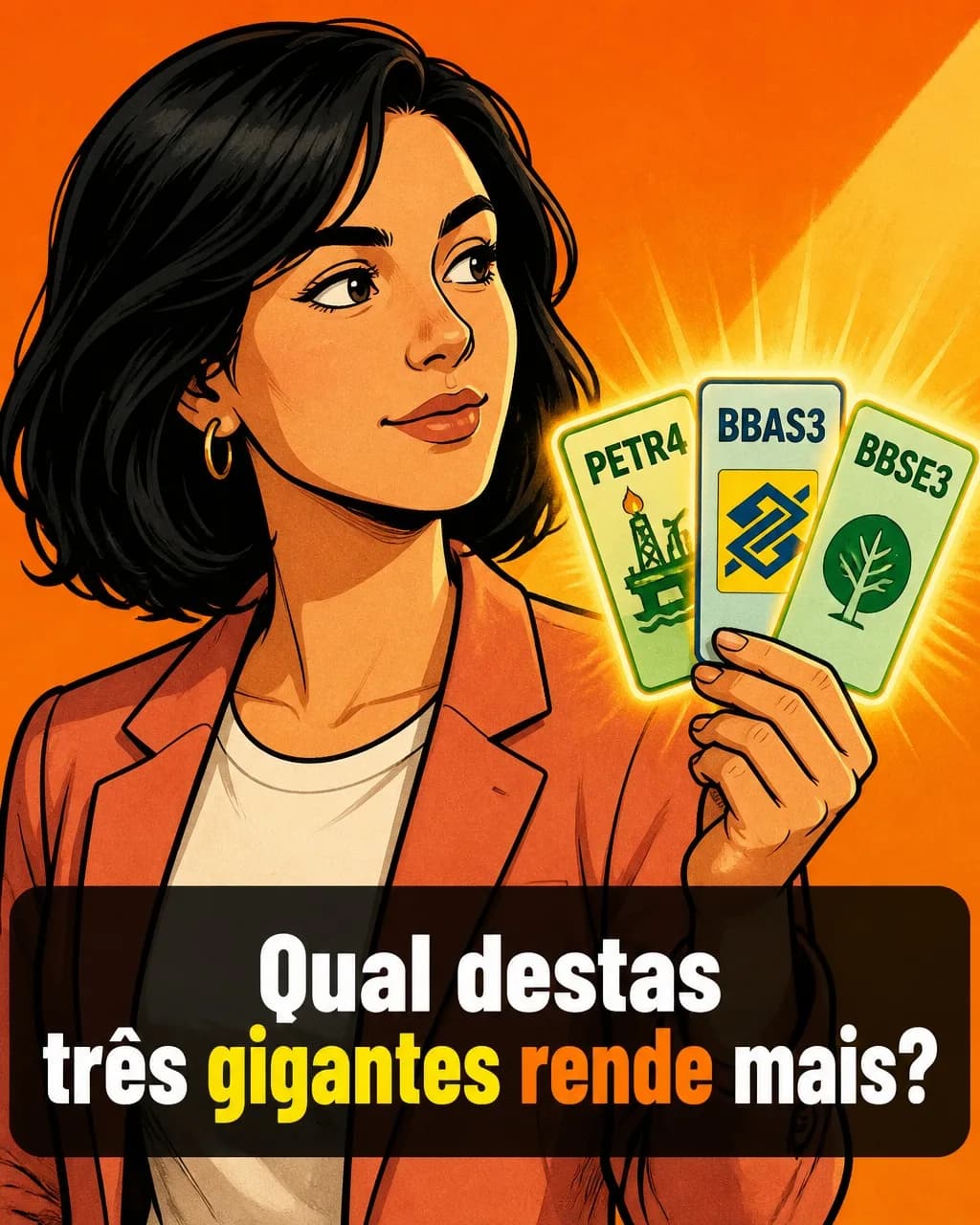 Carrossel gerado com a identidade visual da marca